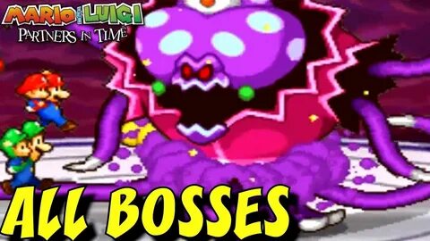 Mario & Luigi: Partners in Time - All Boss Fights (NO DAMAGE