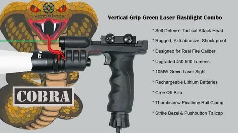 ar 15 vertical grip with light and laser - Wonvo