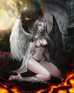 Ангел и демон аниме арт - 58 фото - картинки и рисунки: скач