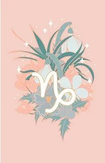 Capricorn Flowers - PASTEL Poster by VenusandMoon Capricorn 