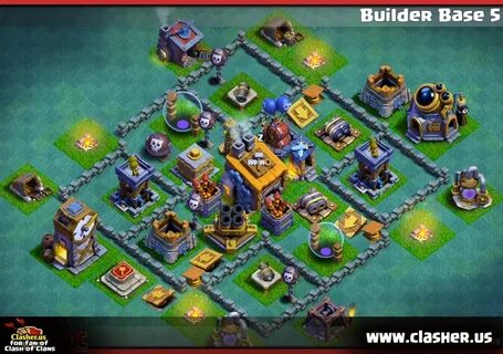Bulder Hall 5 - Base Layout #15 - Clash of Clans Clasher.us