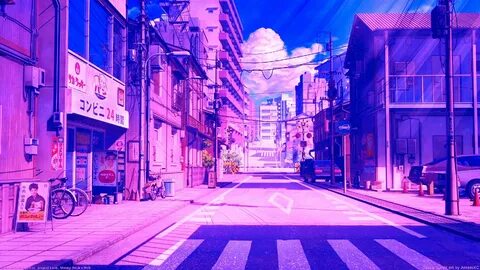 city pop #vaporwave #city #Japan #anime #digital #1080P #wal