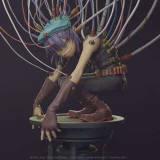 ArtStation - Noodle cyborg (Gorillaz)