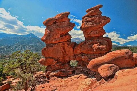 Siamese Twins - Garden of the Gods Photograph by Allen Beatt