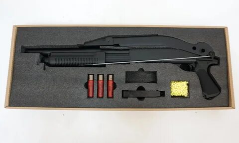 Страйкбольный дробовик Cyma Remington M870 Compact, складной
