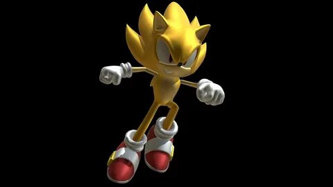 Super Sonic The Hedgehog - Download Free 3D model by HiddenM