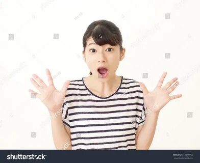 Japanese woman surprised