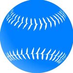 Blue Softball Svg Clip Arts - Png Download - Full Size Clipa