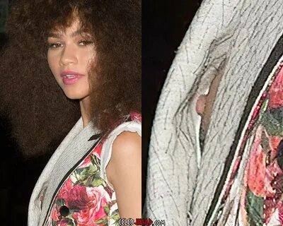 Zendaya Nipple Slip Agter Die Skerms Van 'n Fotosessie jd