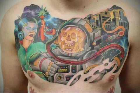 cosmonaut tattoo 01.02.2020 № 104 -tattoo astronaut- tattoov