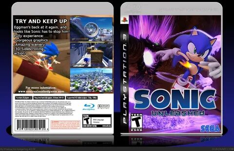 Viewing full size Sonic Unleashed box cover