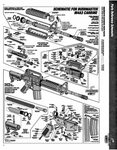 AR-15 LOWER RECEIVER DIAGRAM GLOSSY POSTER PICTURE PHOTO rif