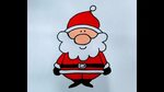 Papá Noel Santa claus dibujo facil - YouTube