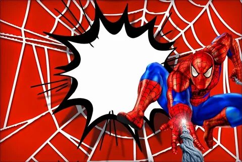 Spiderman Birthday Invitation Template Stcharleschill Templa