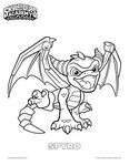 Spyro Coloring Pages Skylanders Ram Blizzard Academy Getcolo
