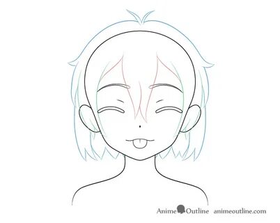 How to Draw Anime Tongue Out Face Step by Step - AnimeOutlin