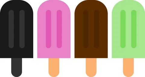 Minimalist Popsicle Vector Icons Png - Ice Cream Popsicle Cl