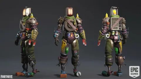 Jiankang Li - Fortnite- KitBash Skin.