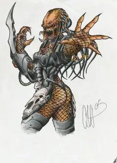 Artwork - Alien vs Predator - Universe Predator artwork, Pre