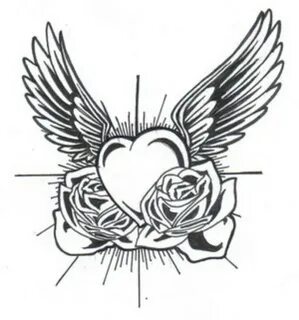 Thinking about this one Heart with wings tattoo, Heart tatto