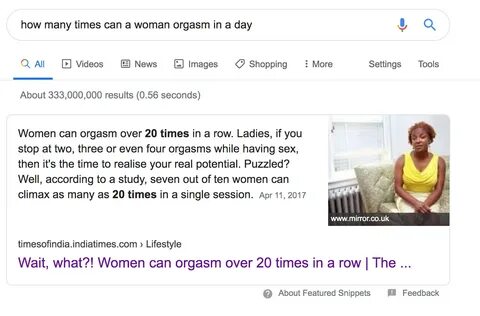 How many times can a woman cum a day