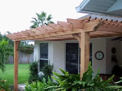 Attached, Cedar Big Kahuna Pergola Kit Curved pergola, Wood 