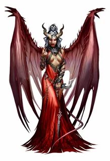 Female half-succubus human witch demoniac archmage - Areelu 