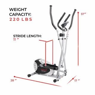 Sunny Health and Fitness Magnetic Elliptical Bike - Best Hyd