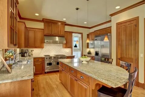 Oak Cabinets White Granite Related Keywords & Suggestions - 