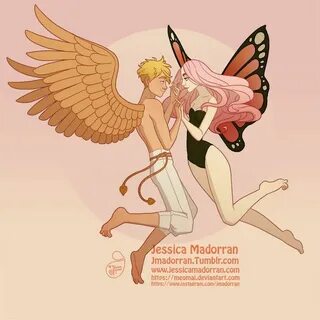 Cupid and Psyche, Jessica Madorran on ArtStation at https://