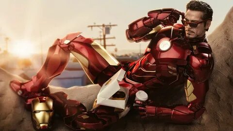 Iron Man Eating Dunkin Donuts With Coffee superheroes wallpa