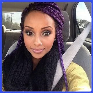 Купить Purple braid synthetic front lace wig so beautiful an