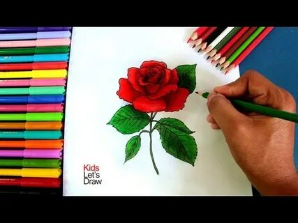 Cómo dibujar una Rosa paso a paso, How to draw a Rose - 2.10