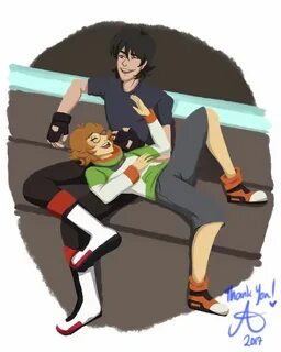 avenoire: " "'Inside Joke' " Pidge and Keith Commission for 