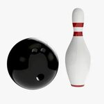 3D bowling ball pin - TurboSquid 1363972