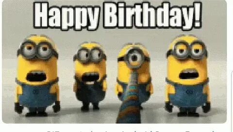 Happy Birthday Minions GIF - Happy Birthday Minions Trumpets