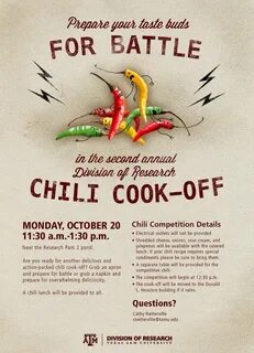 Chili Cook-off flyer/poster Chili cook off, Cook off, Chilli