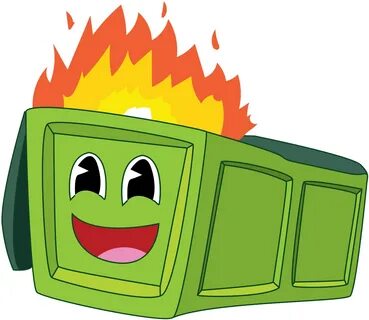 Smashy Baren On Twitter - Dumpster Fire Clip Art - Png Downl