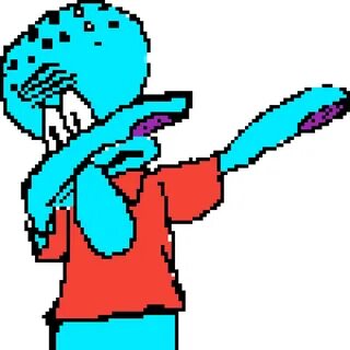 Squidward Dabbing Clipart - Large Size Png Image - PikPng