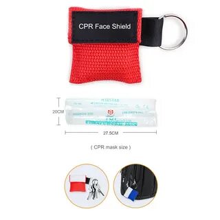 Personalized Emergency Cpr Rescue Breathiing Keychain Mask 2