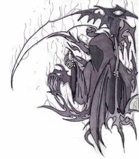 Grim Reaper Drawing Anime
