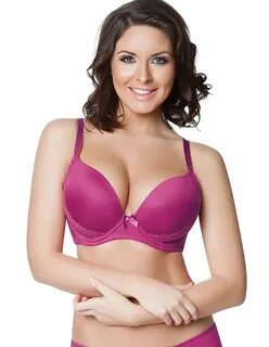 Parfait Casey Fuchsia Rose Plunge Moulded Bra 2801 