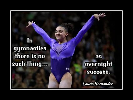 Gymnastics Motivation Poster Laurie Hernandez Photo Quote Wa