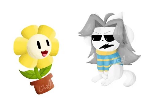 Underswap!Flowey and Temmie Underswap, Undertale funny, Fox 