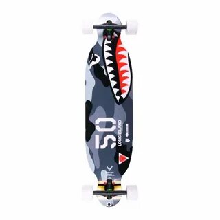 Longboard Completo Long Island Skateboard: 14A Army War Comp