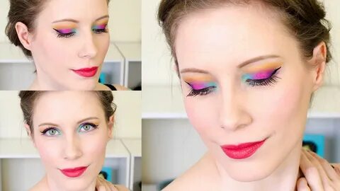 Cotton Candy Eye Makeup Tutorial NYX Ultimate Brights Palett