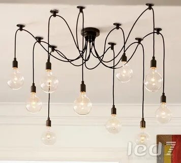 Светильник Loft Industry Edison Chandelier белый без плафоно