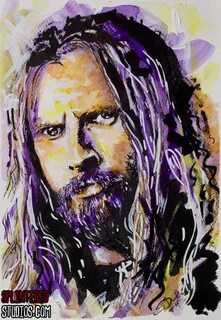 Rob Zombie Speed Painting - Art Of Stephen Quick - Splintere