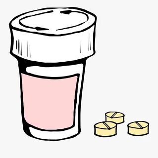Pills And Bottle - Pill Bottle Pills Cartoon , Free Transpar