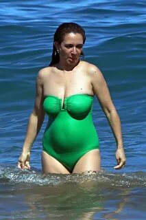 Maya Rudolph in Green Swimsuit 2016 -05 GotCeleb